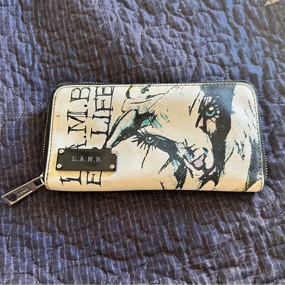 L.A.M.B. Graphic Zip Wallet